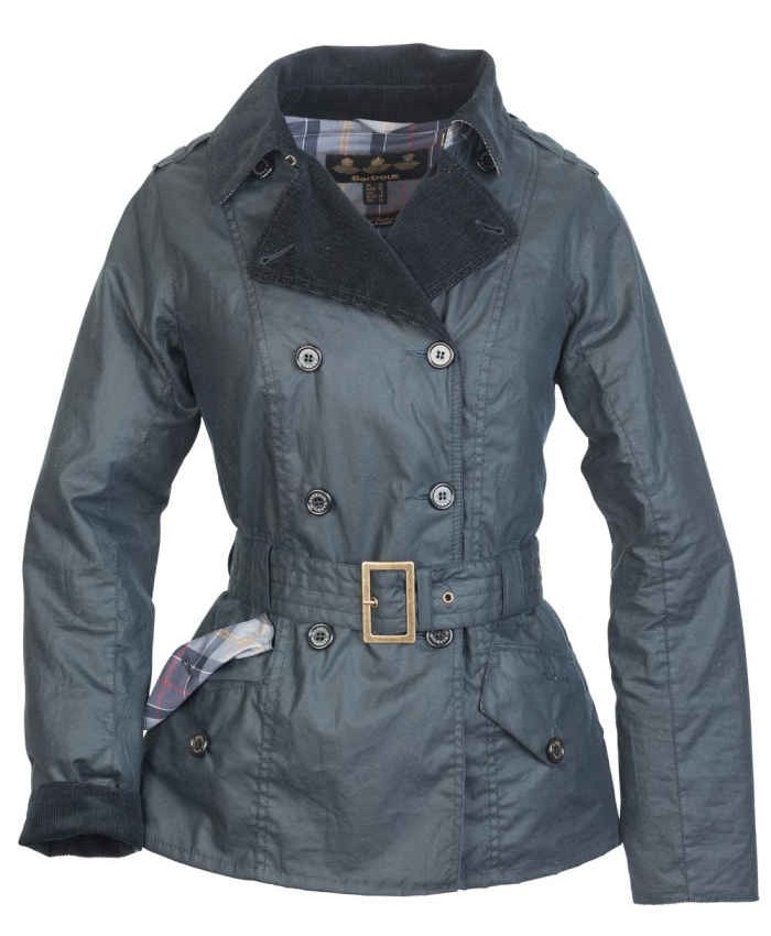 Barbour Elmgate Trench Donna Giacca Di Cerat Blu