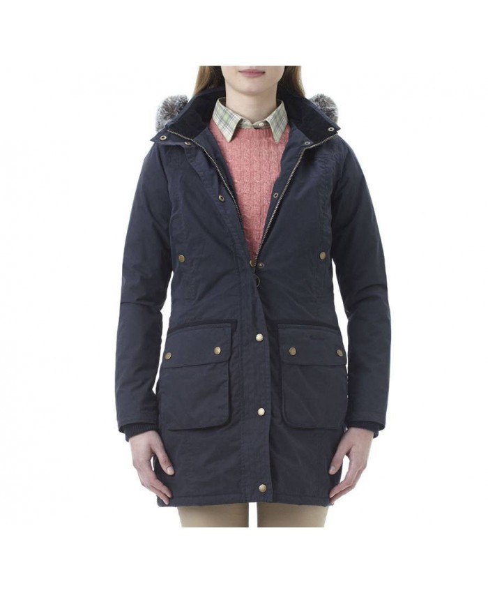 Barbour Dentdale Donna Impermeabile Marino