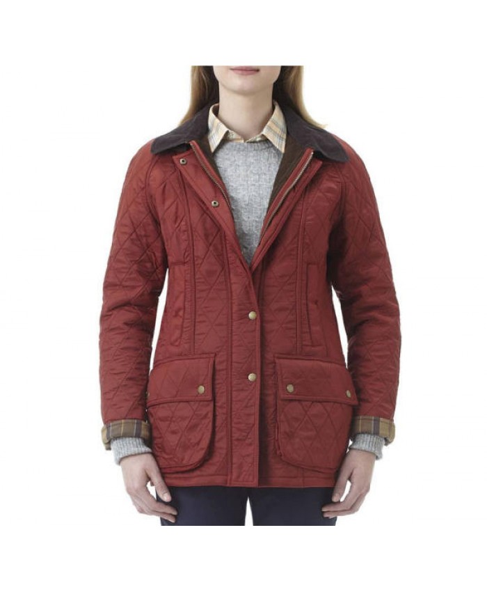 Barbour Pennine Donna Giacca Imbottitat Rosso