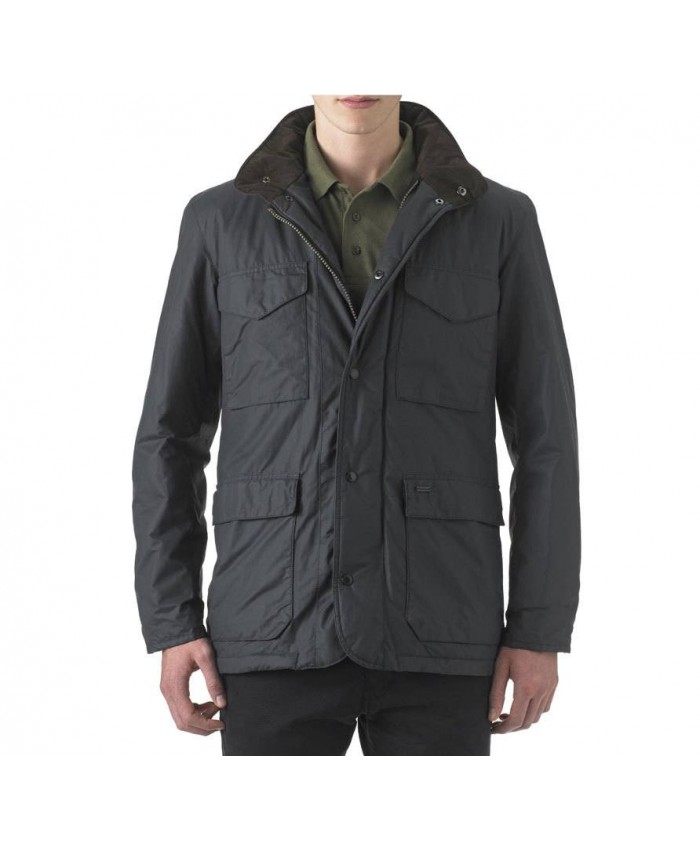 Barbour Kenmuir Uomo Impermeabile Nero