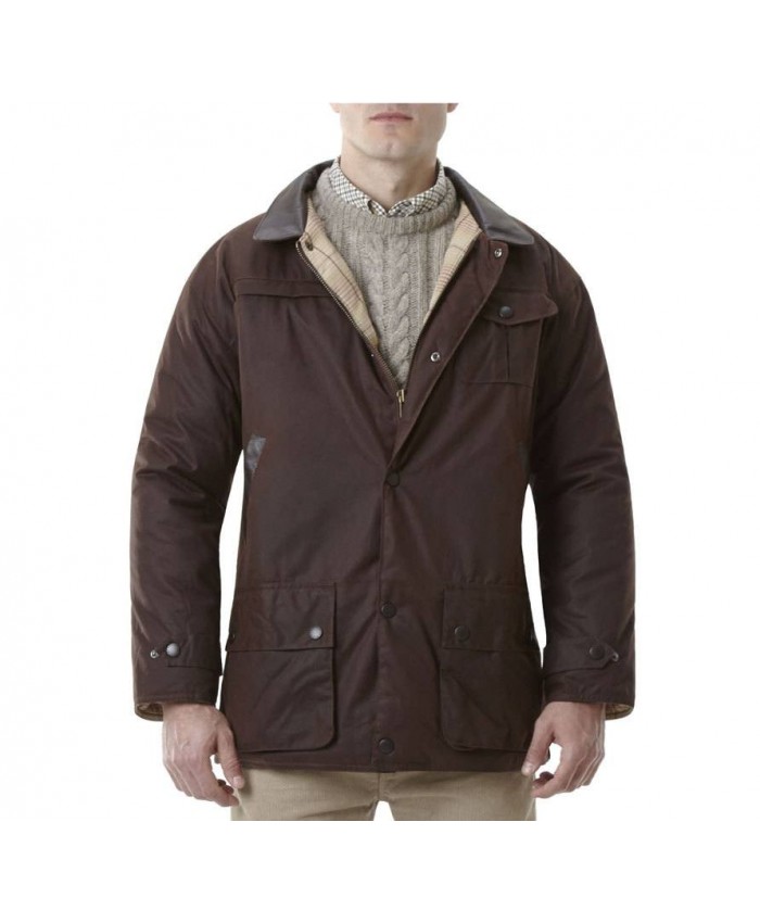 Barbour Cespuglioman Uomo Giacca Di Cerat Cioccolato