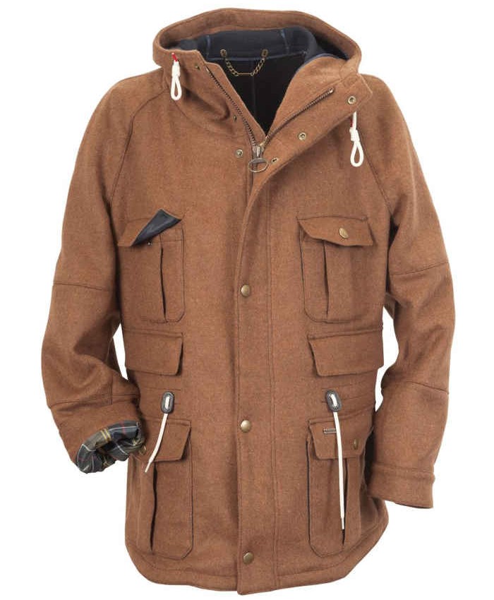 Barbour Kingston Wool Uomo Marrone