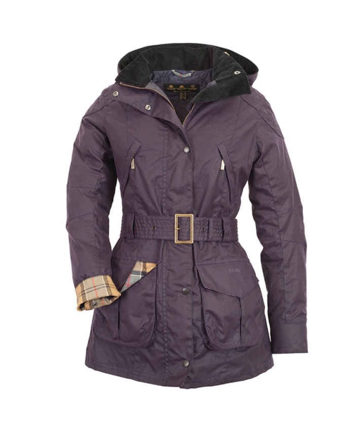 Barbour Rebel Donna Giacca Di Cerat Viola