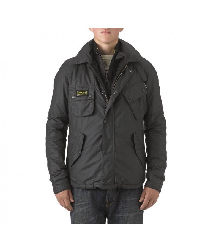 Barbour Standard Uomo Impermeabile Nero