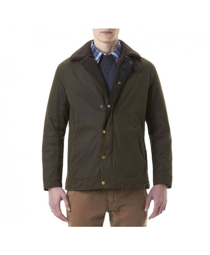 Barbour Hurricane Uomo Giacca Di Cerat Oliva Scura