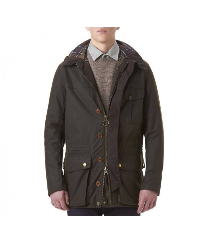 Barbour Galashields Uomo Giacca Di Cerat Cioccolato