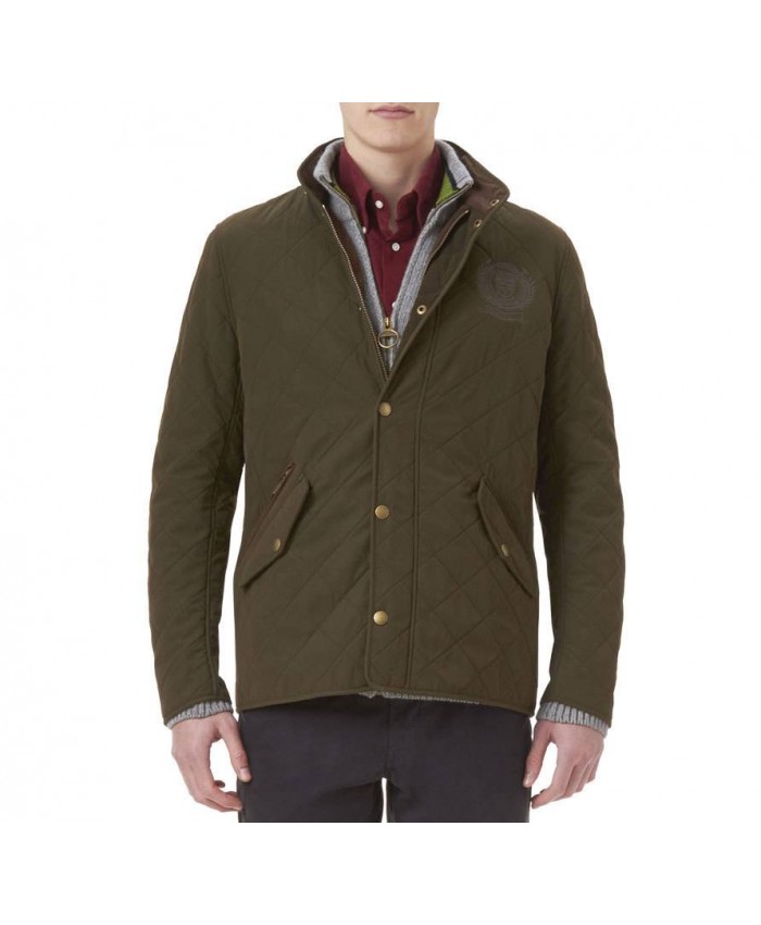 Barbour Edderton Crest Uomo Giacca Imbottitat Oliva