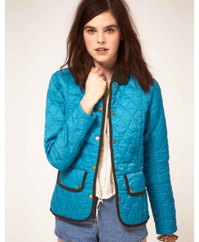 Barbour Vintage Donna Giacca Imbottitat Blu