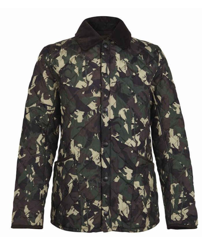 Barbour Highfield Uomo Giacca Imbottitat Camo Verde