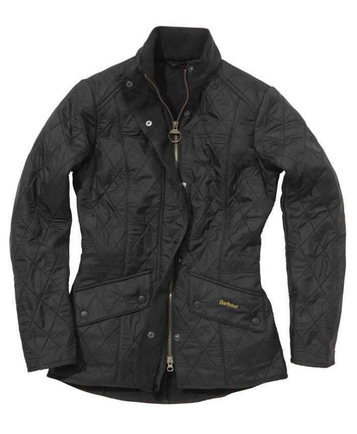 Barbour Cavalary Trapunta Polare Donna Nero