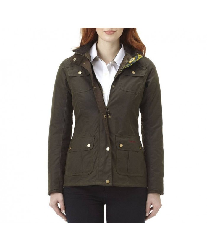 Barbour Morris Utility Donna Giacca Di Cerat Oliva