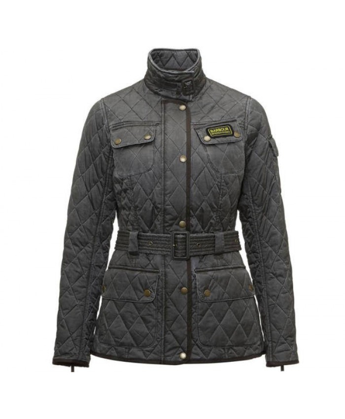 Barbour Vintage Tweed Donna Giacca Imbottitat Nero