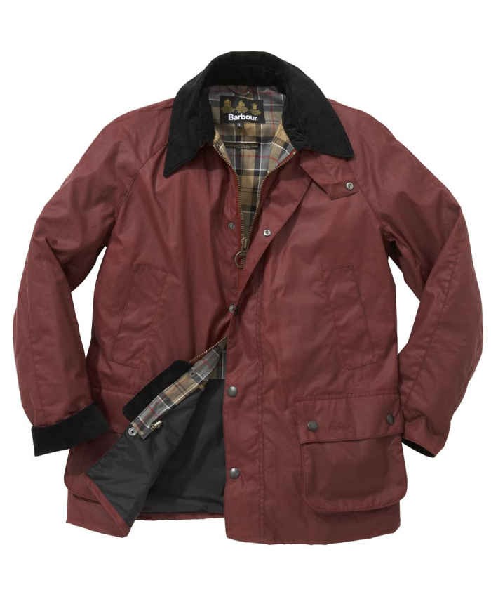 Barbour Ashby Uomo Giacca Di Cerat Rosso