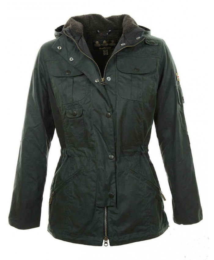 Barbour Force Donna Giacca Di Cerat Verde Scuro