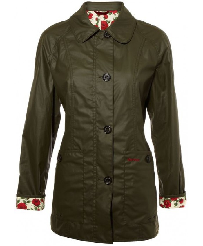 Barbour Sheild Rosa Mary Donna Oliva Scura