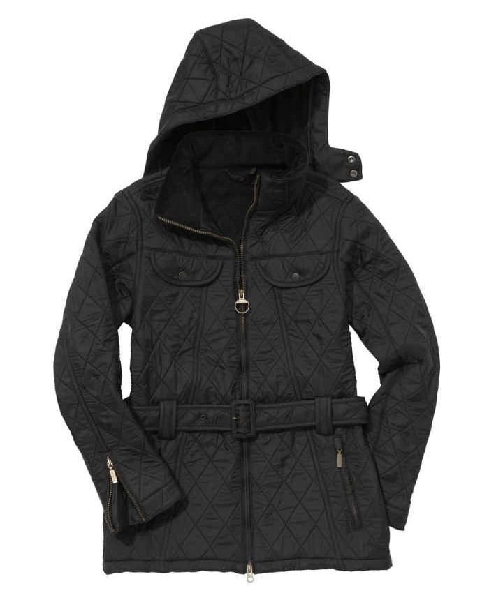 Barbour Grace Trapunta Polare Donna Nero