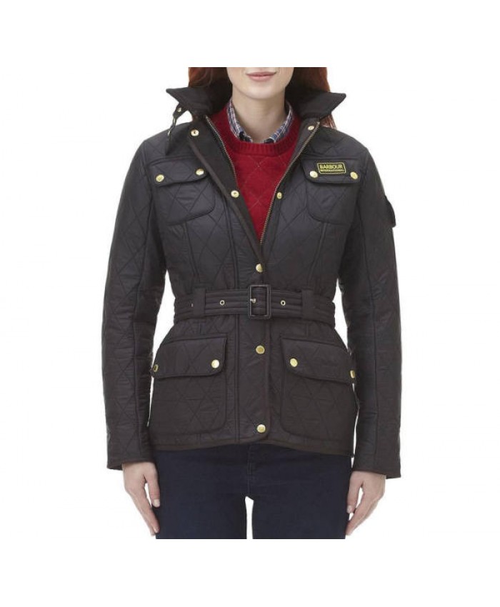 Barbour International Trapunta Polare Donna Cioccolato