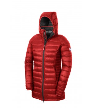 Canada Goose Donne Brookvale Hooded Cappotti Parka 5502L Rosso/Nero