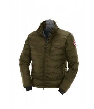 Canada Goose Uomo Lodge Down Giacche Lightweight 5056M Military Verde
