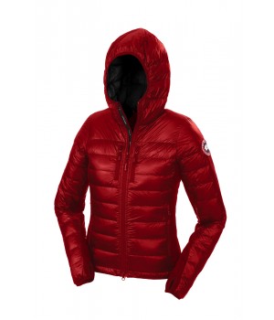 Canada Goose Donne Hybridge Lite Hoody Lightweight 2703L Rosso/Nero