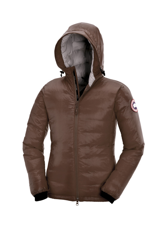 Canada Goose Lodge Down Hoody Caffè Donne