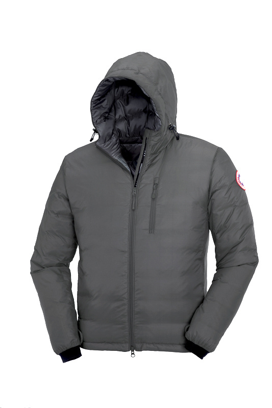 Canada Goose Uomo Lodge Down Hoody Grigio Medio