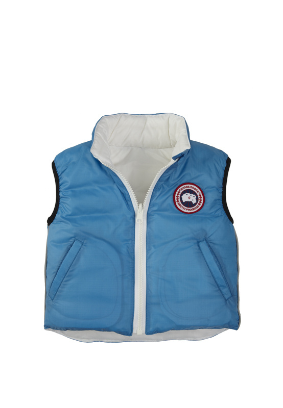 Bambino Canada Goose Reversible Gilet Blu