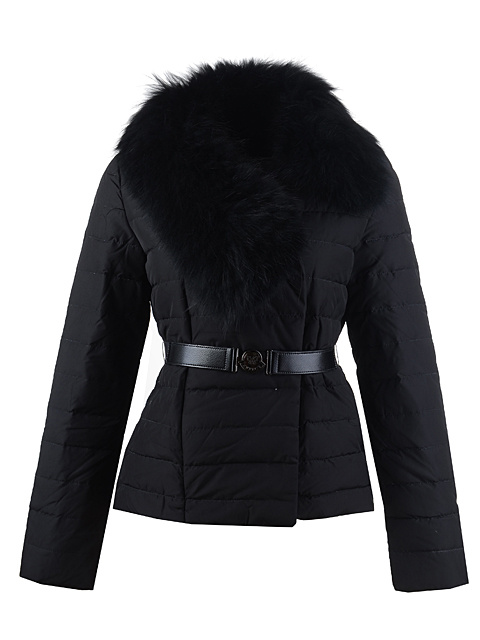 2016 Piumini Moncler Donna Lievre Nero