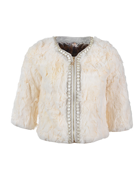 Moncler Pelliccia Donna Bianco