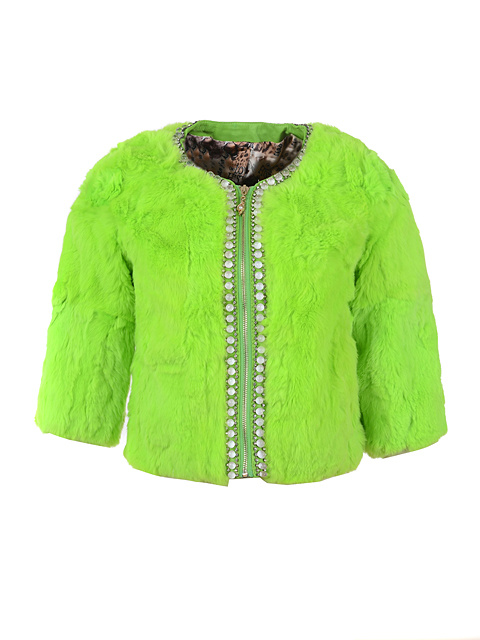 Moncler Pelliccia Donna Verde