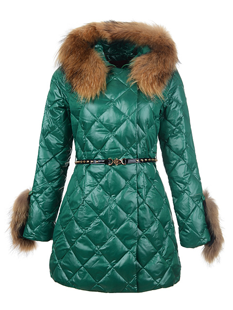 Piumini Moncler Donna Lungo Verde