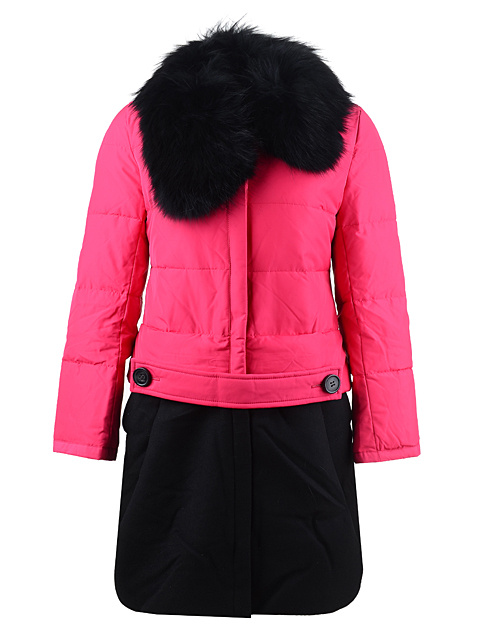 Piumini Moncler Lungo Orlo Gonna Rosa