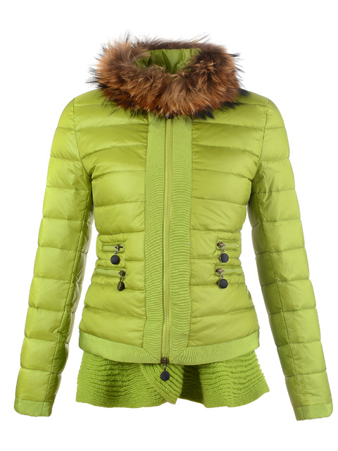 Piumini Moncler Orlo Gonna Erba