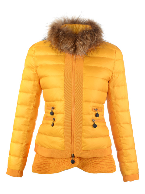 Piumini Moncler Orlo Gonna Giallo