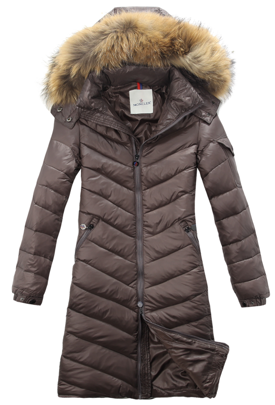 Piumini Moncler Lungo Antivento Brown