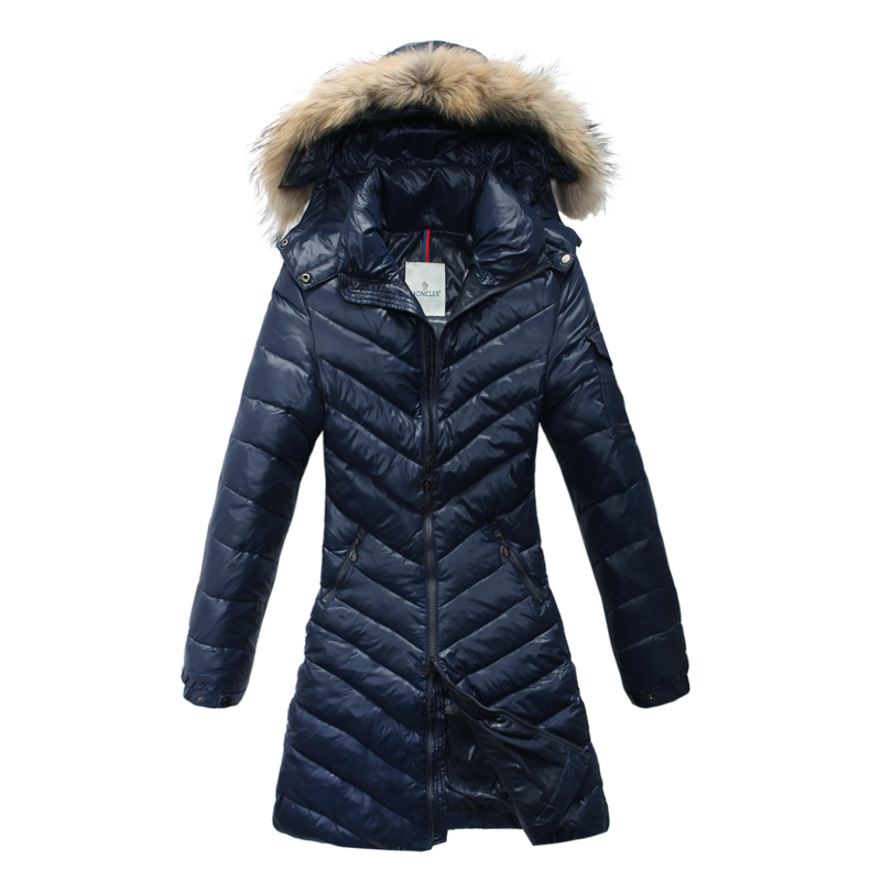 Piumini Moncler Lungo Antivento Navy