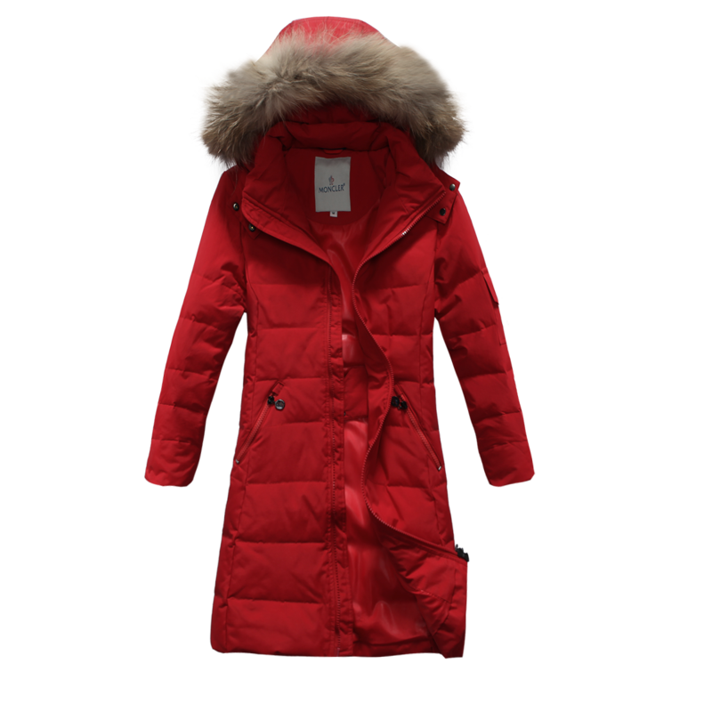 2016 Piumini Moncler Lungo Antivento Bambini Rosso