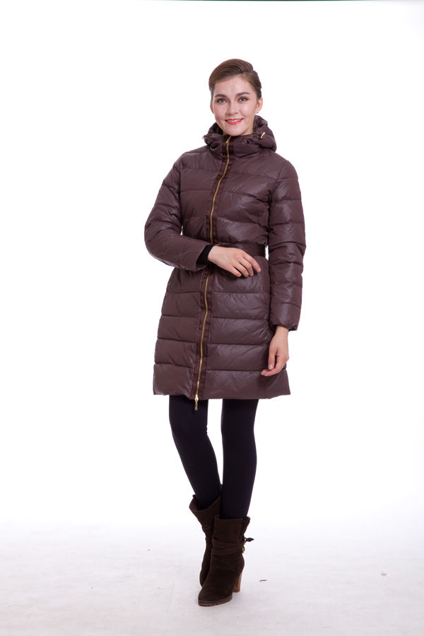 Donna Piumini Moncler Lungo Brown