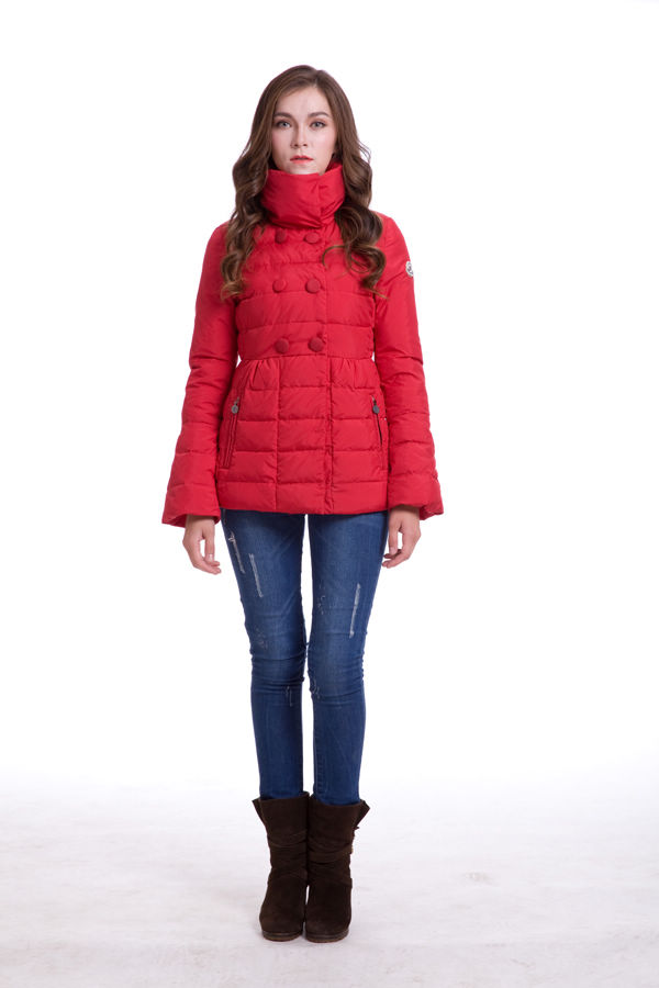 Piumini Moncler Stile Medio Rosso