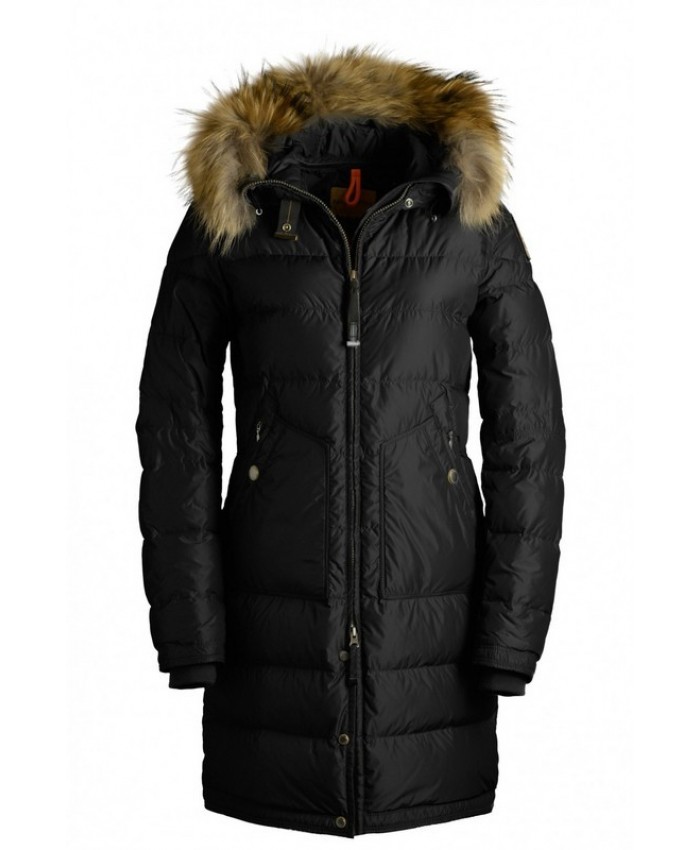 Parajumpers Donna High Fill Power Light Long Bear Piumino Nero