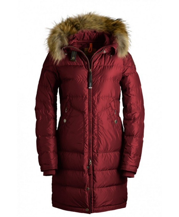 Parajumpers Donna High Fill Power Light Long Bear Piumino Rosso