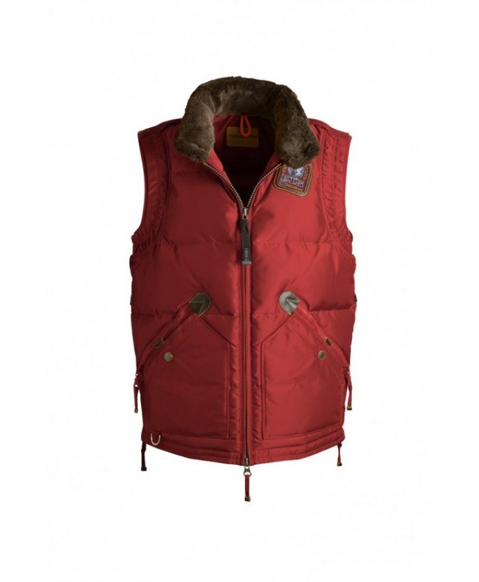 Parajumpers Uomo Masterpiece Kobuk Down Vest Rosso